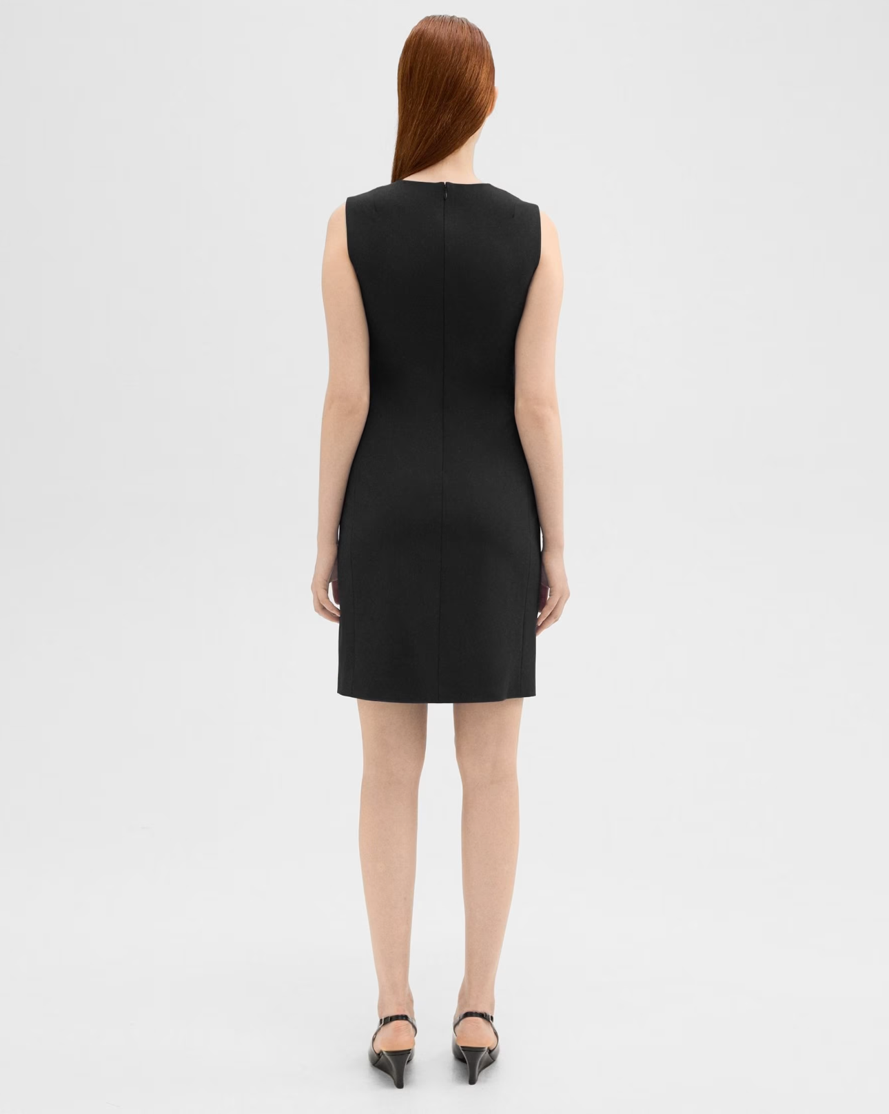 women's professional sheath dress in black #color_Black