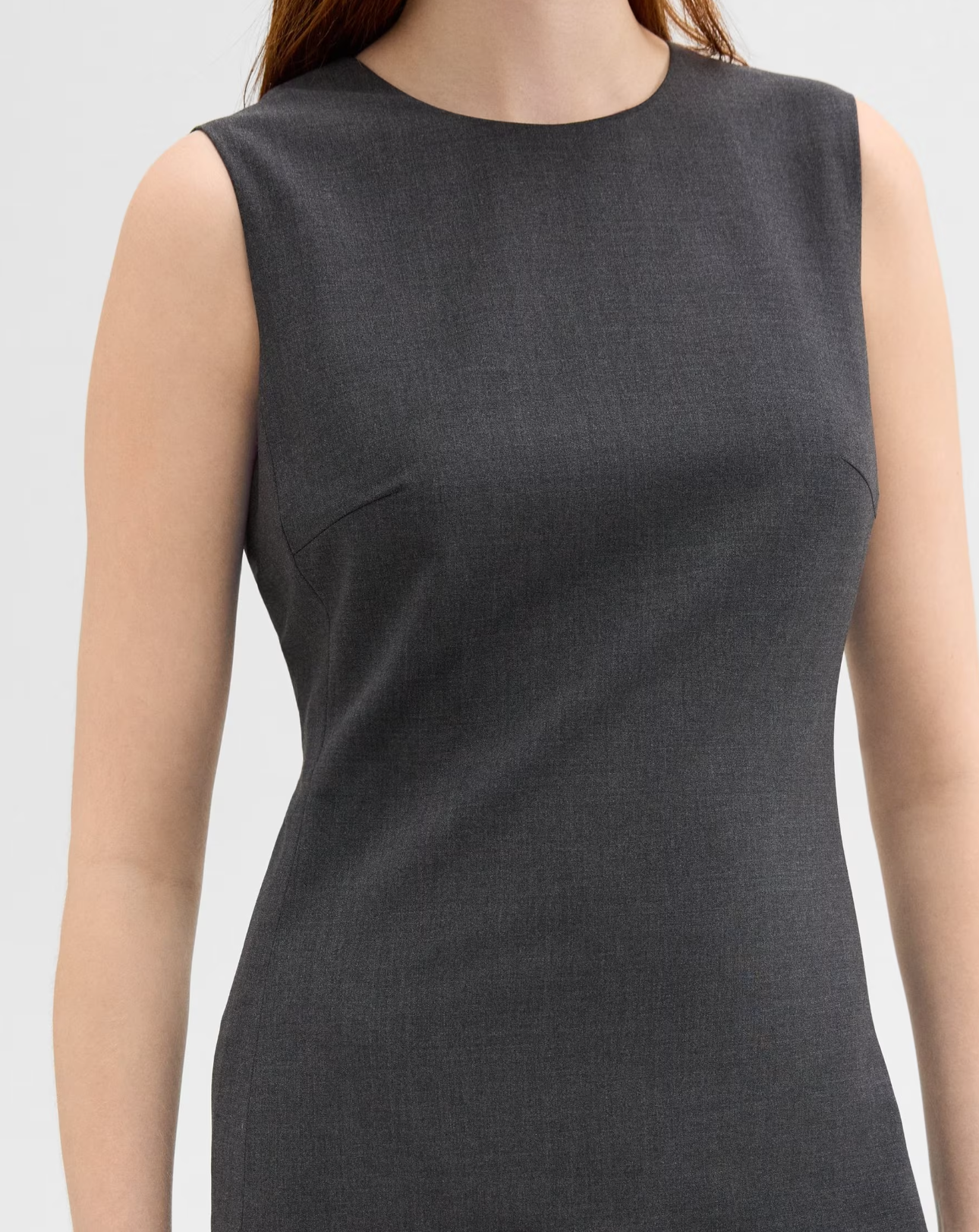 women's professional sheath dress in charcoal