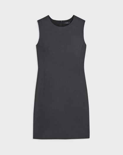 women's professional sheath dress in charcoal #color_Charcoal
