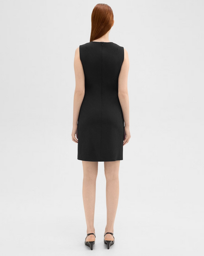 women's professional sheath dress in black #color_Black