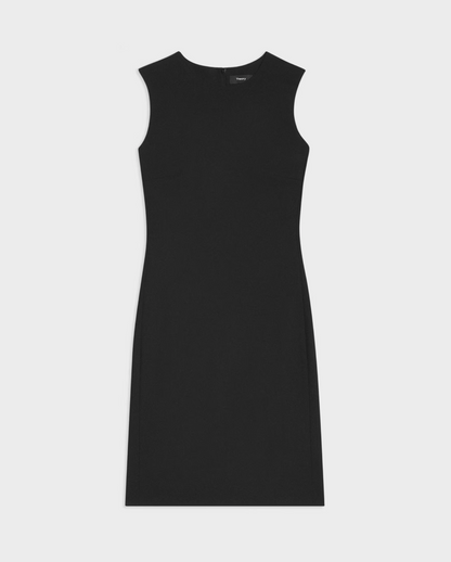 women's professional sheath dress in black #color_Black
