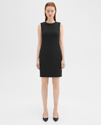 women's professional sheath dress in black #color_Black