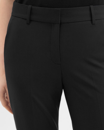 black women's trouser pant #color_Black