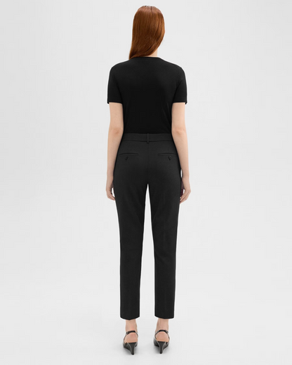 women's trouser pant in black #color_Black