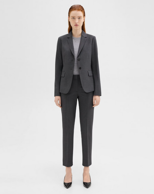 Women's professional suit in charcoal