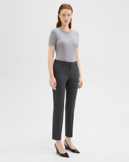 women's trouser pant in charcoal #color_Charcoal