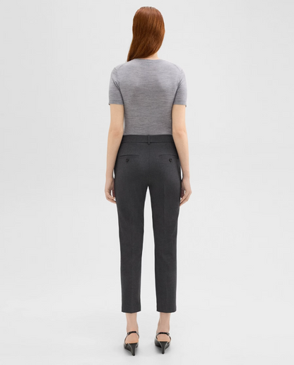 women's trouser pant in charcoal #color_Charcoal